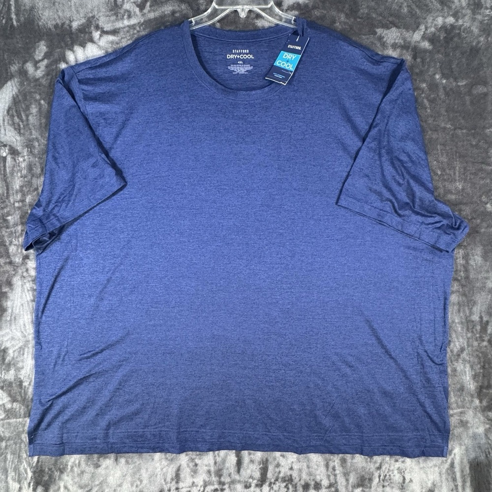 Stafford Men's Dry+Cool Blended Cotton Crew-Neck T-Shirts‎ Sleepwear